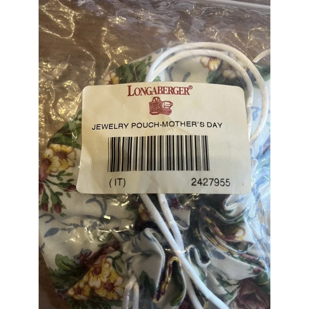 Longaberger Rings & Things Jewelry Pouch Liner Mother's Day 2427955 NEW‎